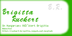 brigitta ruckert business card